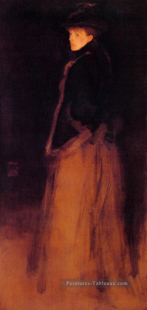 Arrangement en noir et brun James Abbott McNeill Whistler Peintures à l'huile